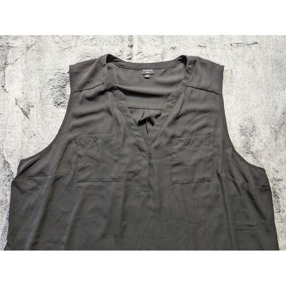Torrid Harper Sheer Tank Top Women's Plus Size 5 Black - Picture 2 of 10